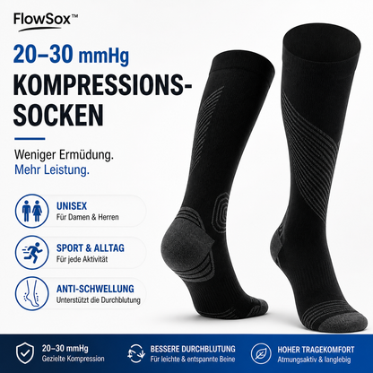 FlowSox™ Diabetiker Kompressionssocken