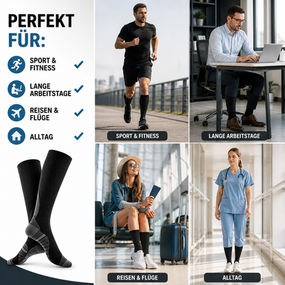 FlowSox™ Diabetiker Kompressionssocken